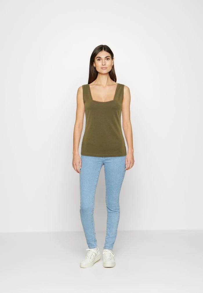 T-Shirt ANNA FIELD Anna Field Top Kaki Femme | POE-0259302